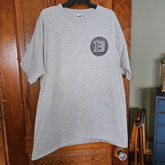 RARE VINTAGE Gray Hugo Boss T-Shirt  Size XXL  90s/2000s Era  Double Stitch - Picture 1 of 8